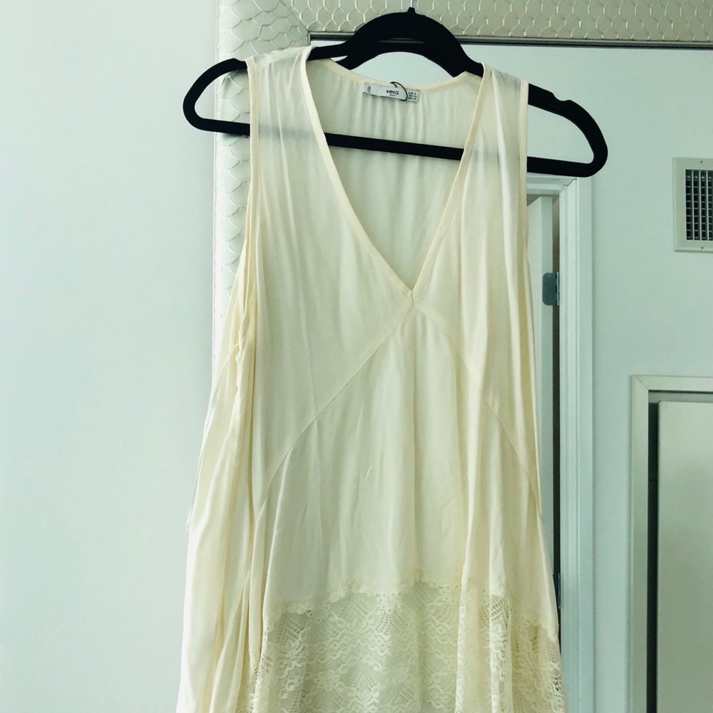 NWOT Mango Romantic Lace Blouse